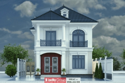 Biệt thự 2 tầng phong cách hiện đại