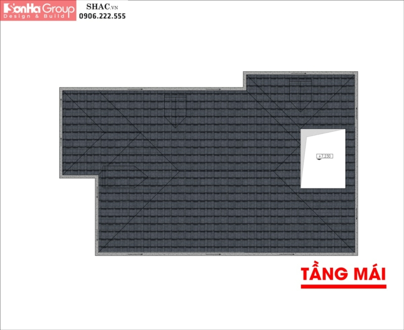 Biệt thự hiện đại mái thái tại Thái Bình