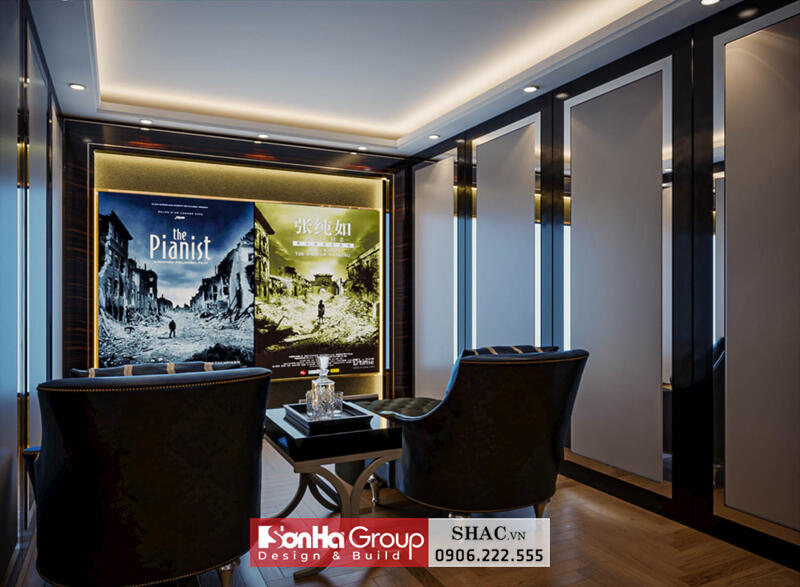 Mẫu thiết kế biệt thự tân cổ điển 4 tầng tại Bắc Ninh - SH BTP 0173 44