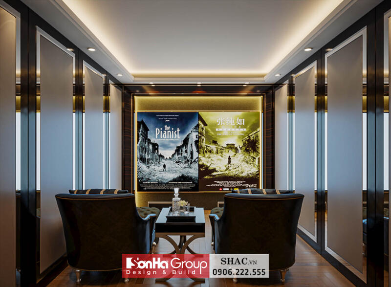 Mẫu thiết kế biệt thự tân cổ điển 4 tầng tại Bắc Ninh - SH BTP 0173 45