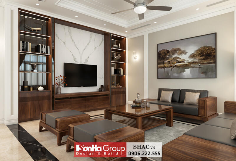 Mẫu thiết kế biệt thự tân cổ điển 4 tầng tại Bắc Ninh - SH BTP 0173 49 Mẫu thiết kế biệt thự tân cổ điển 4 tầng tại Bắc Ninh - SH BTP 0173 52