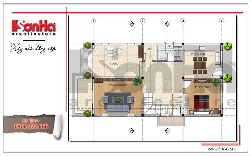 biệt thự 2 tầng 70m2