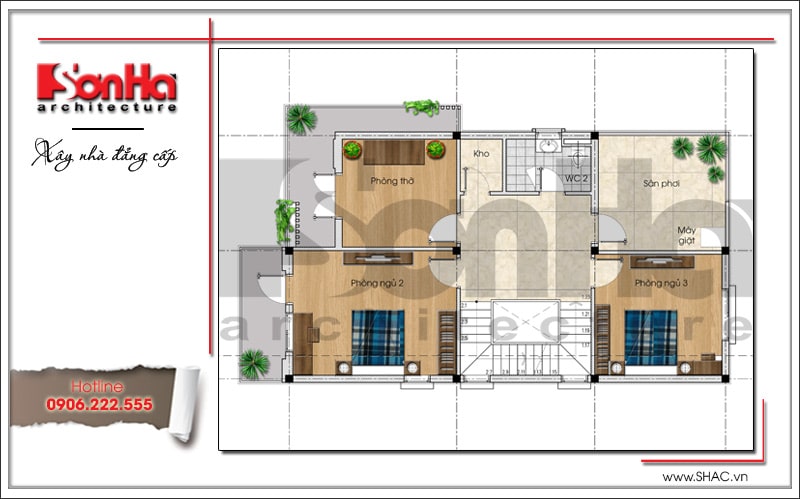 biệt thự 2 tầng 70m2