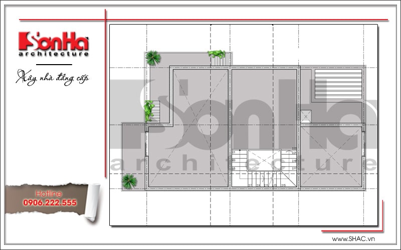 bản thiết kế nhà 2 tầng 70m2