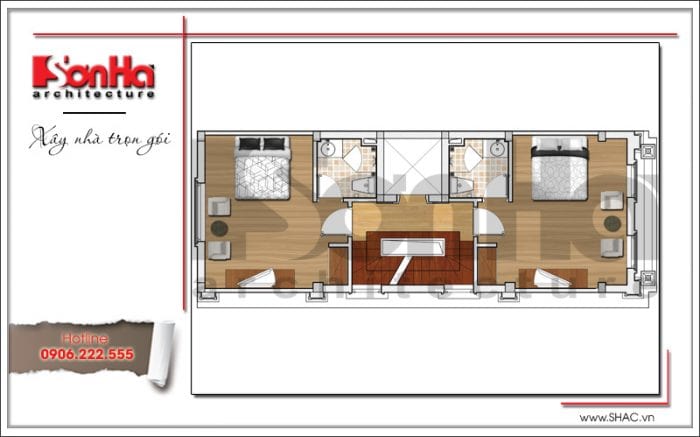 biệt thự mini 2 tầng 70m2