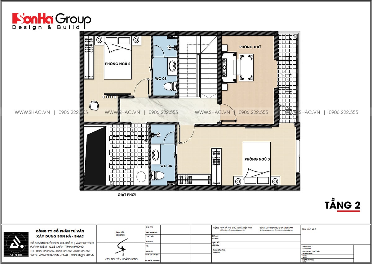 biệt thự 2 tầng 80m2 