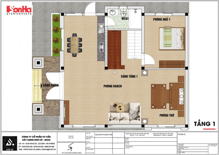 biệt thự song lập 2 tầng