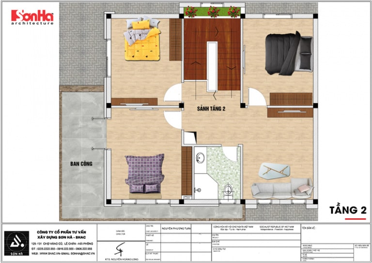 mẫu biệt thự song lập