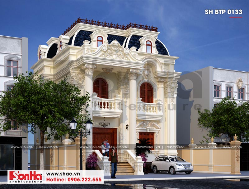 mẫu biệt thự song lập