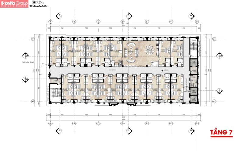 Công trình khu nghỉ dưỡng 7 tầng