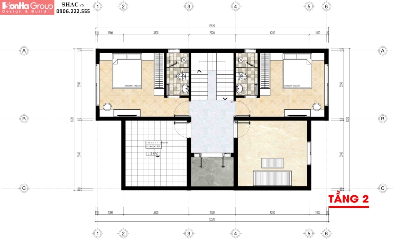 Mẫu biệt thự hiện đại 2 tầng 300m2