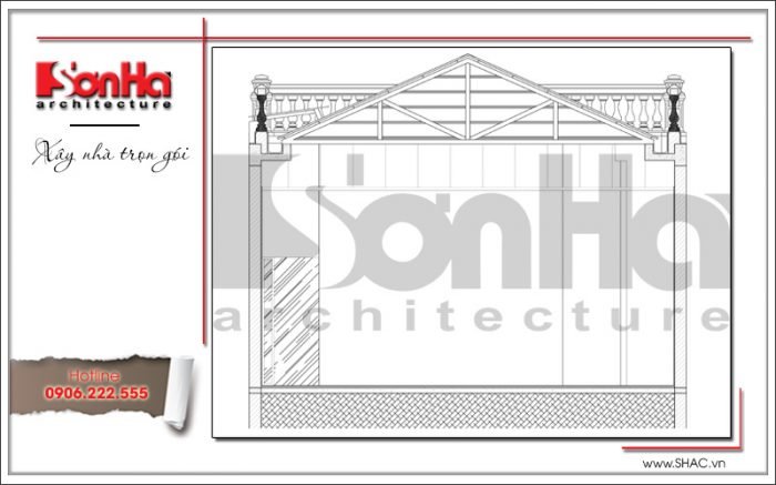 thiết kế biệt thự 8x20m