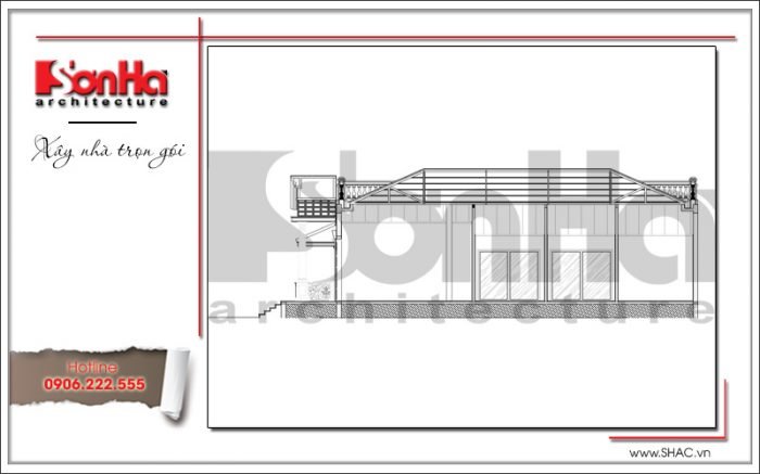 thiết kế biệt thự 8x20m