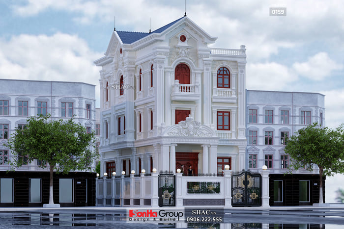 thiết kế biệt thự 8x20m