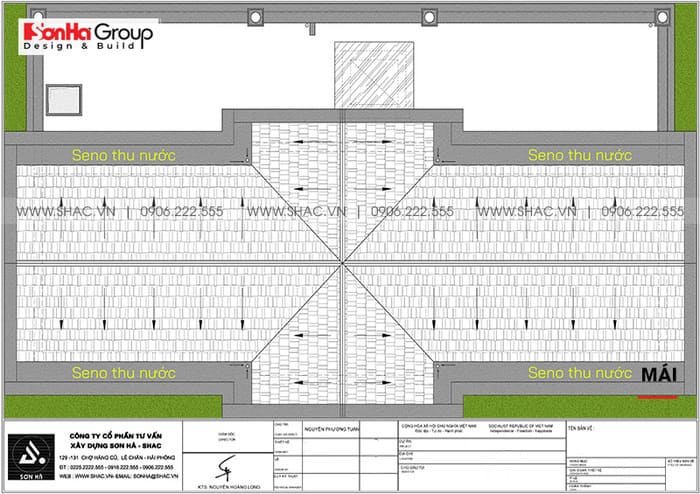 thiết kế biệt thự 8x20m