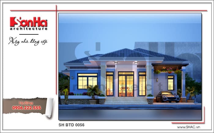 thiết kế biệt thự 8x20m