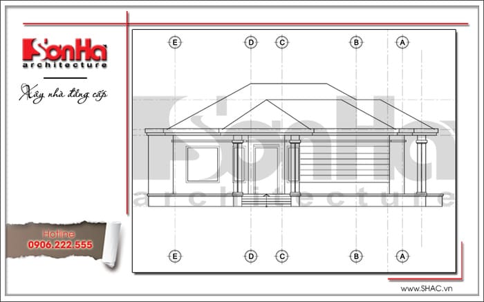 thiết kế biệt thự 8x20m