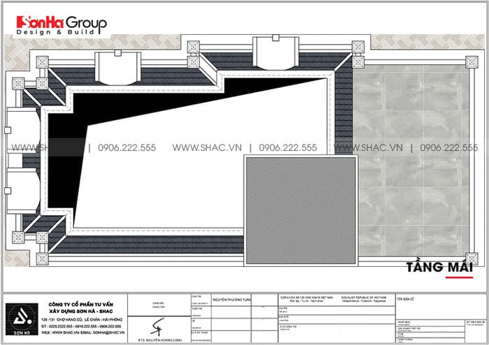 thiết kế biệt thự 8x20m