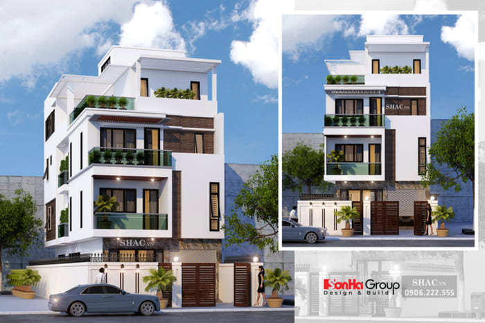 mẫu biệt thự 8x20