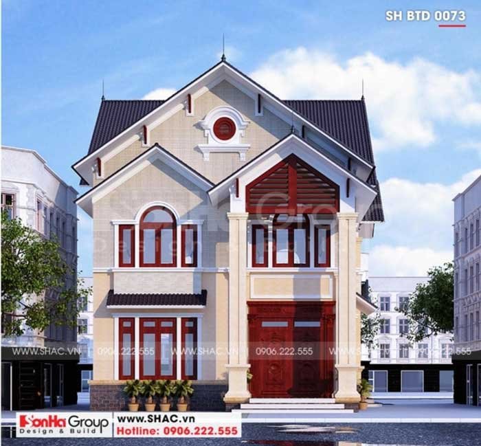 thiết kế biệt thự 9x18m