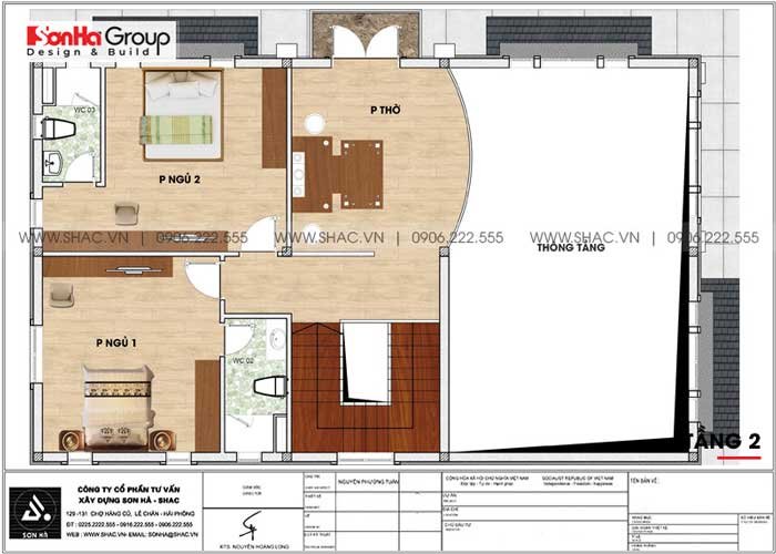 thiết kế biệt thự 9x18m