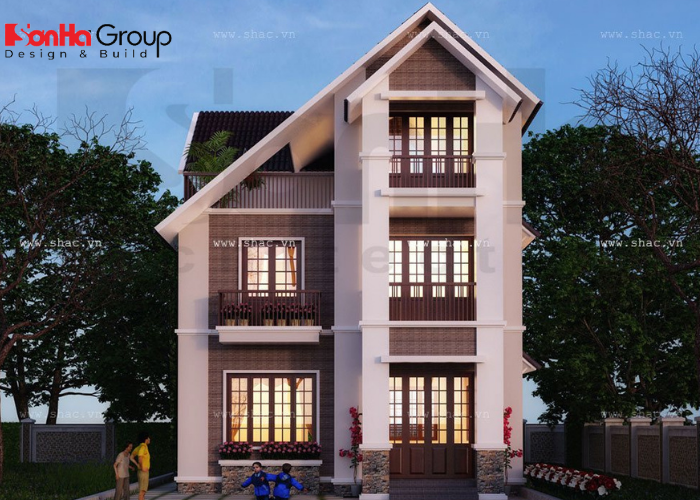 thiết kế biệt thự 9x18m