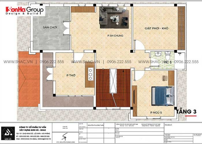 thiết kế biệt thự 9x18m