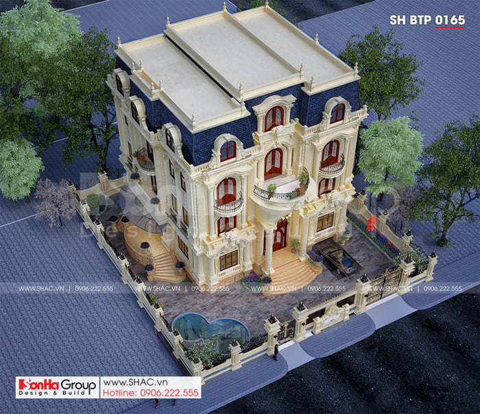 thiết kế biệt thự 9x18m