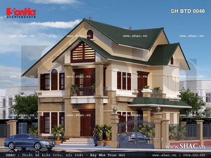 thiết kế biệt thự 9x18m