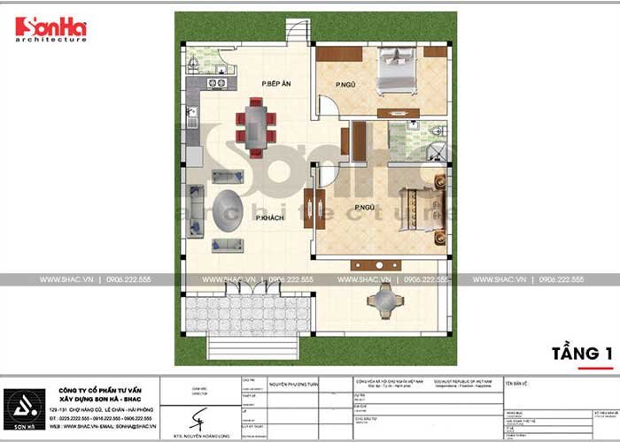 thiết kế biệt thự 9x18m