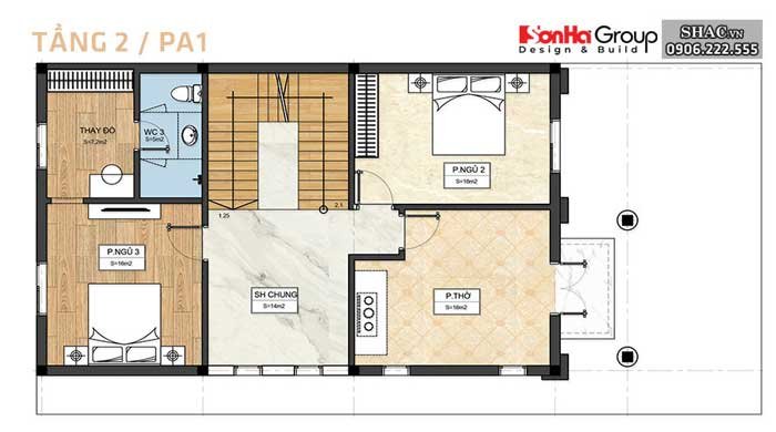 thiết kế biệt thự 9x18m