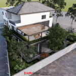 Thiết kế biệt thự 3 tầng hiện đại 500m2 tại Hải Phòng - SH BTD 0092 21