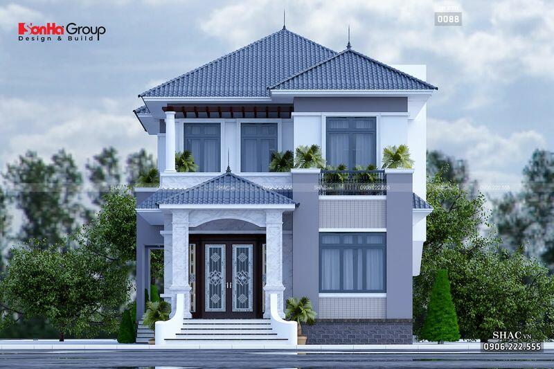 Biệt thự 2 tầng phòng thờ tầng 1