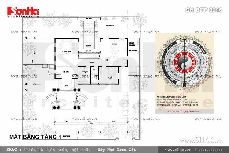 Thiết kế nhà biệt thự 2 tầng 1 tum