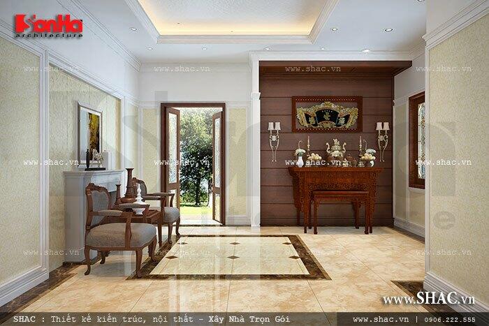 thiết kế biệt thự 2 tầng 3 phòng ngủ