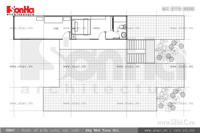 sơ đồ nhà 2 tầng 3 phòng ngủ