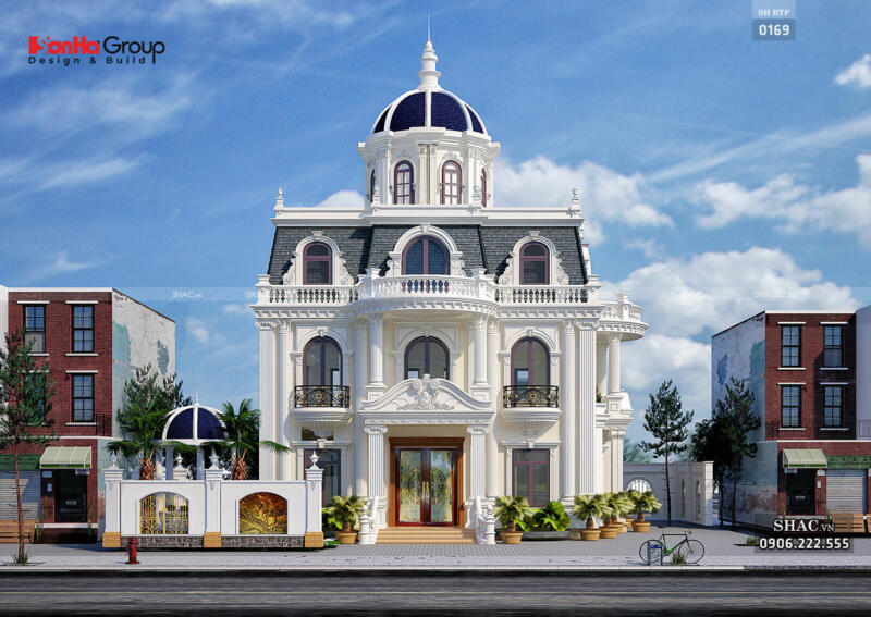 biệt thự mini 2 tầng 3 phòng ngủ