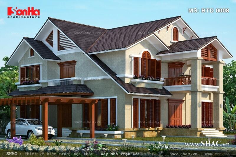 biệt thự 2 tầng 3 phòng ngủ