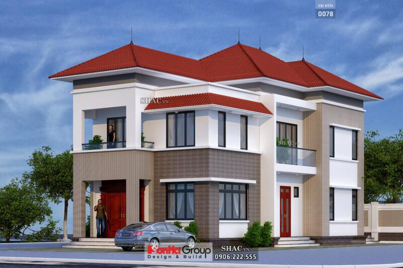 biệt thự 2 tầng 6 phòng ngủ