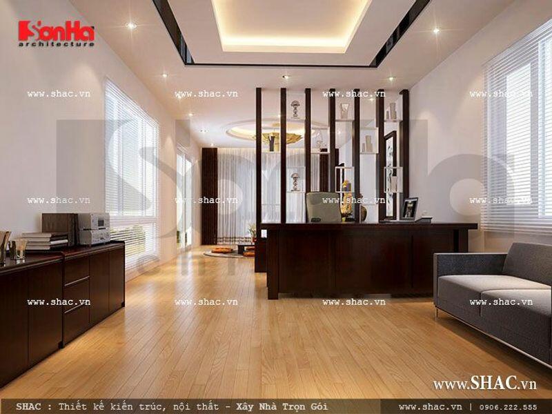 Nhà thờ 2 tầng phòng thờ tầng 1