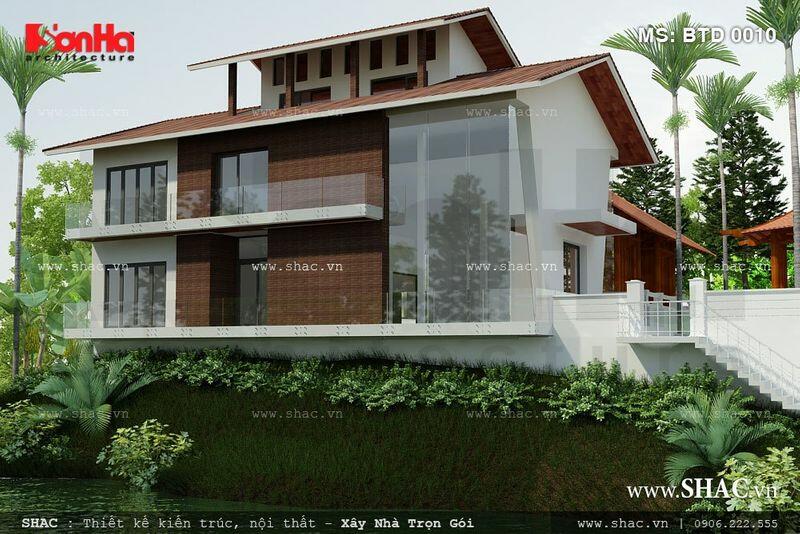 Mẫu biệt thự sân vườn 1 tầng Mẫu biệt thự sân vườn 1 tầng