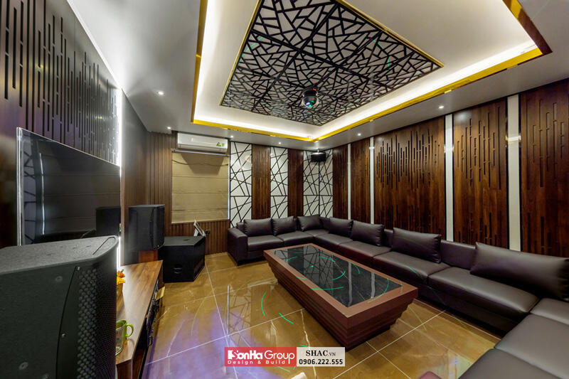 phòng giải trí biệt thự đẹp hiện đại