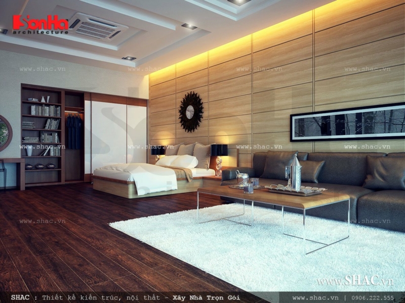 nhà 2 tầng 4 phòng ngủ 5x20