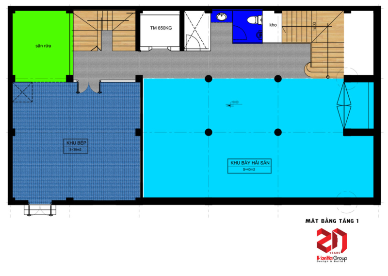 Mẫu nhà hàng tại Hải Phòng