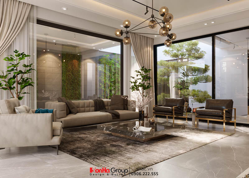 Thiết kế biệt thự hiện đại đẹp 2 tầng tại Tây Ninh - SH BTD 0096 7