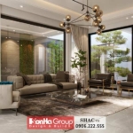 Thiết kế biệt thự hiện đại 2 tầng 1 tum 280m2 tại Sài Gòn - SH BTD 0093 18