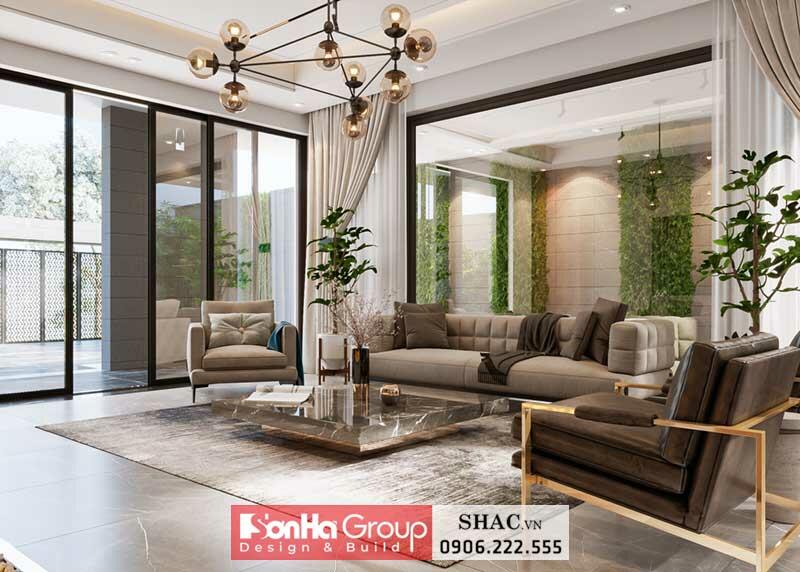 Thiết kế biệt thự hiện đại 2 tầng 1 tum 280m2 tại Sài Gòn - SH BTD 0093 3