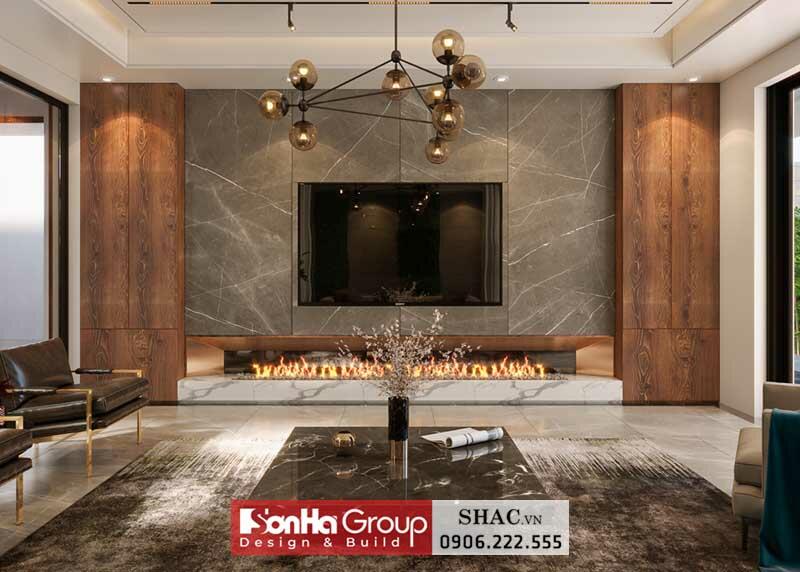 Thiết kế biệt thự hiện đại 2 tầng 1 tum 280m2 tại Sài Gòn - SH BTD 0093 4