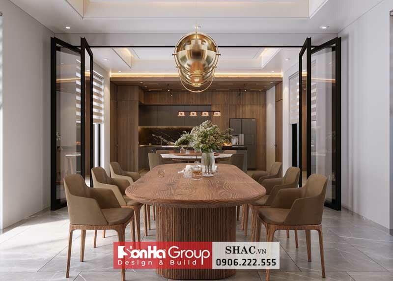 Thiết kế biệt thự hiện đại 2 tầng 1 tum 280m2 tại Sài Gòn - SH BTD 0093 5