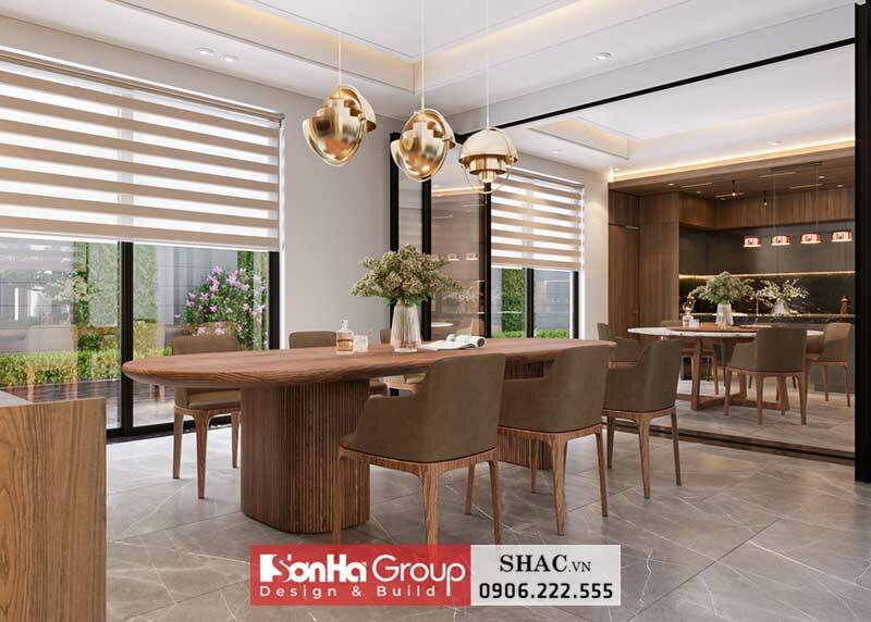 Thiết kế biệt thự hiện đại 2 tầng 1 tum 280m2 tại Sài Gòn - SH BTD 0093 7